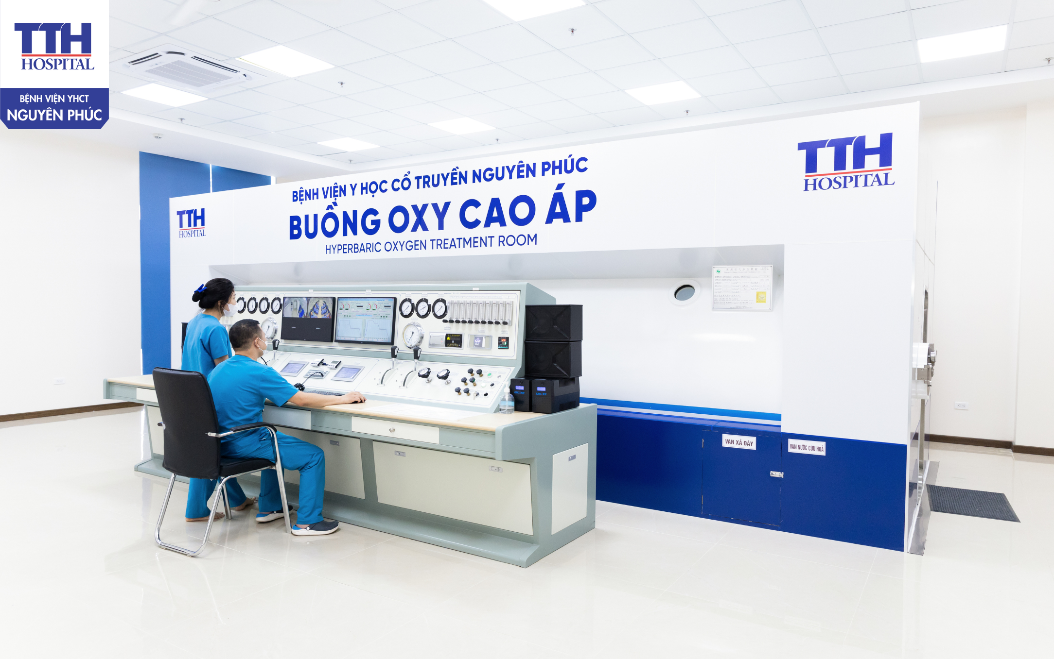 Điều trị ứng dụng hệ thống Oxy cao áp